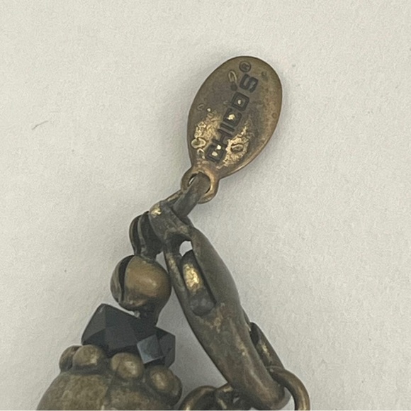 Chico’s vintage black & brown beaded, marble stone, glass pendant necklace - Picture 13 of 15